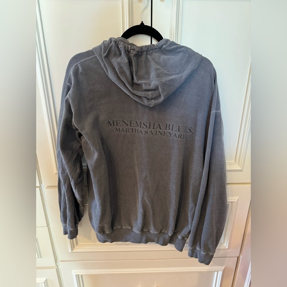 Boutique Grey O/S Menemsha Blue's Martha's Vineyard Half Zip-Up Sweatshirt. 🖤⚡️ - Picture 2 of 2